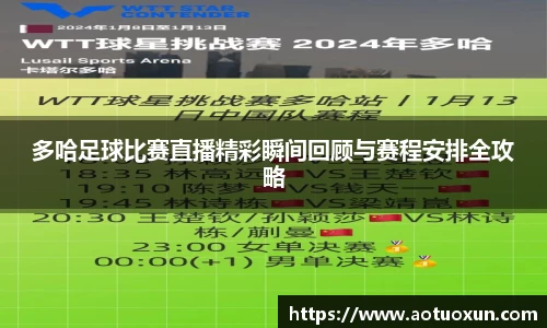 多哈足球比赛直播精彩瞬间回顾与赛程安排全攻略