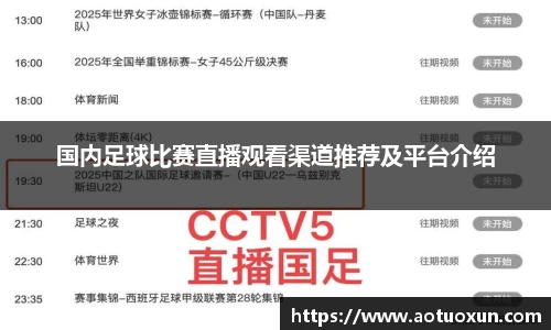 国内足球比赛直播观看渠道推荐及平台介绍